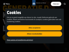 'werkenbijdefensie.nl' screenshot
