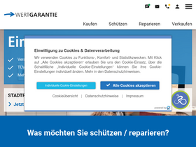 'wertgarantie.de' screenshot