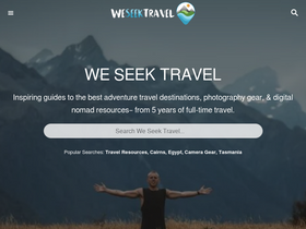 'weseektravel.com' screenshot