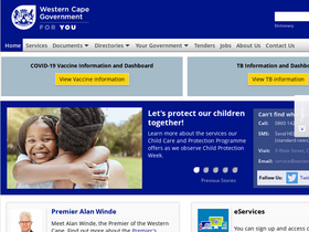 'westerncape.gov.za' screenshot