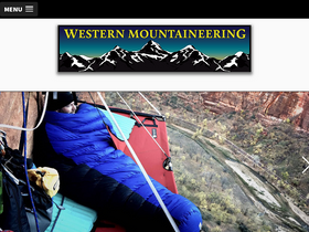 'westernmountaineering.com' screenshot