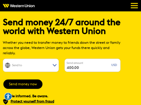 'westernunion.com' screenshot