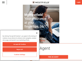 'westfieldinsurance.com' screenshot