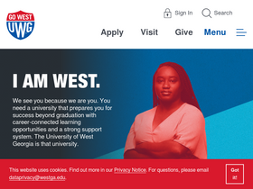 'westga.edu' screenshot