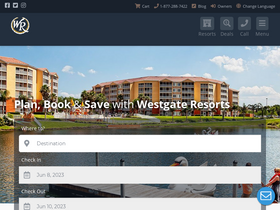 'westgatereservations.com' screenshot