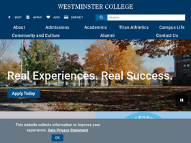 'westminster.edu' screenshot