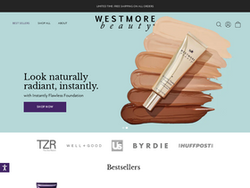 'westmorebeauty.com' screenshot