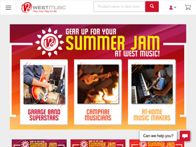 'westmusic.com' screenshot