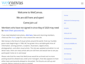 'wetcanvas.com' screenshot