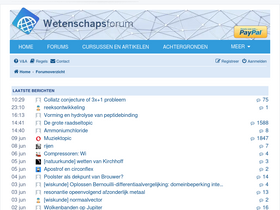 'wetenschapsforum.nl' screenshot