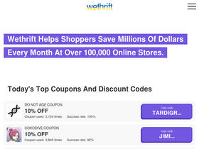 'wethrift.com' screenshot