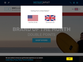 'wetsuitoutlet.co.uk' screenshot