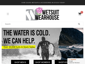 'wetsuitwearhouse.com' screenshot