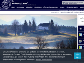 'wetterwarte-sued.com' screenshot