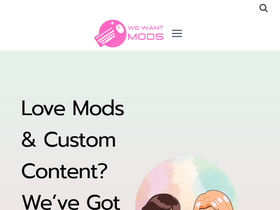 'wewantmods.com' screenshot