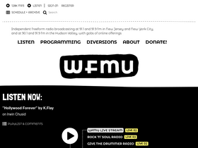 'wfmu.org' screenshot