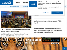 'wfmynews2.com' screenshot