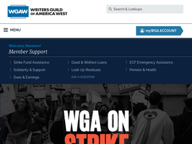 'wga.org' screenshot