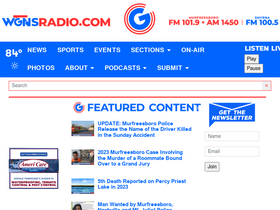'wgnsradio.com' screenshot