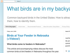 'whatbirdsareinmybackyard.com' screenshot