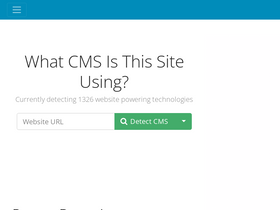 'whatcms.org' screenshot