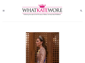 'whatkatewore.com' screenshot