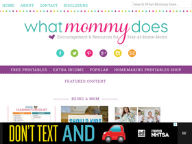 'whatmommydoes.com' screenshot