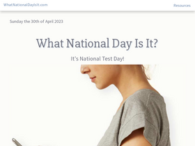 'whatnationaldayisit.com' screenshot