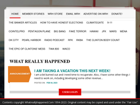 'whatreallyhappened.com' screenshot