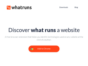 'whatruns.com' screenshot