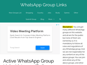 'whatsapgrouplinks.com' screenshot