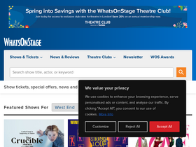 'whatsonstage.com' screenshot