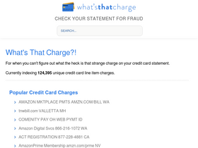 'whatsthatcharge.com' screenshot