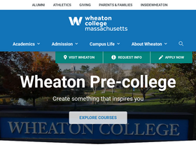 'wheatoncollege.edu' screenshot