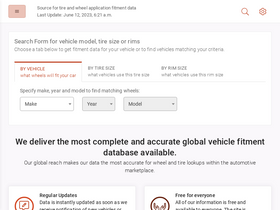 'wheel-size.com' screenshot