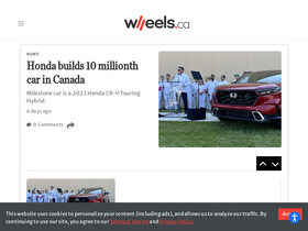 'wheels.ca' screenshot