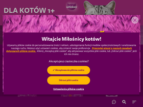 'whiskas.pl' screenshot