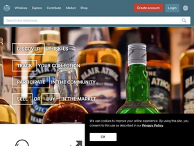 'whiskybase.com' screenshot