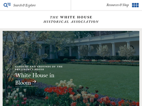 'whitehousehistory.org' screenshot