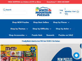 'whitemountainpuzzles.com' screenshot