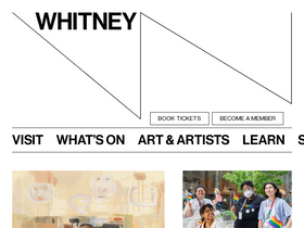 'whitney.org' screenshot