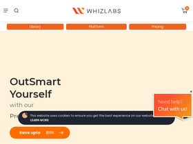 'whizlabs.com' screenshot