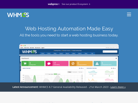 'whmcs.com' screenshot