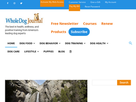 'whole-dog-journal.com' screenshot
