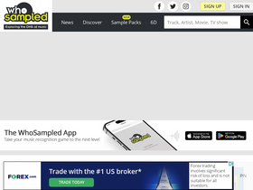 'whosampled.com' screenshot