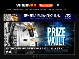 'whur.com' screenshot