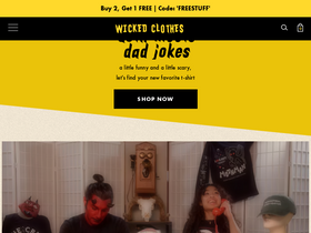 'wickedclothes.com' screenshot