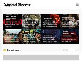 'wickedhorror.com' screenshot