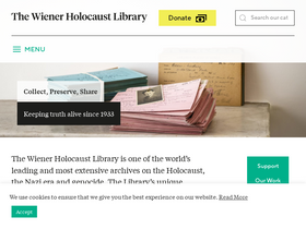 'wienerholocaustlibrary.org' screenshot
