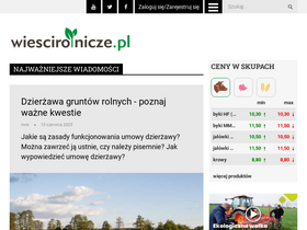 'wiescirolnicze.pl' screenshot